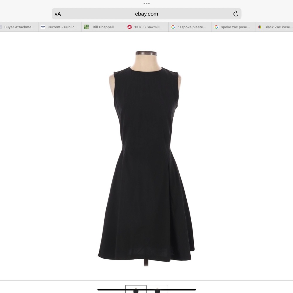 NWT ZAC POSEN Zspoke size 4 silk dress
